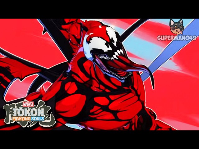 80% DAMAGE COMBO WITH CARNAGE & A DOUBLE K.O... - Marvel Tokon: "Carnage" Gameplay