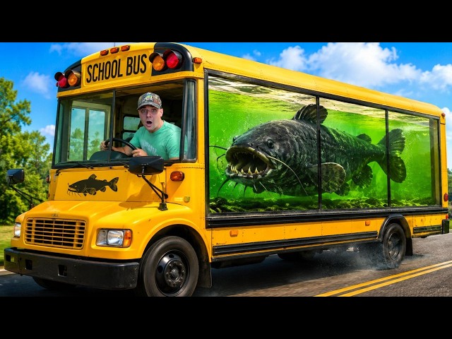 I Turned A School Bus into A Fish Aquarium!!