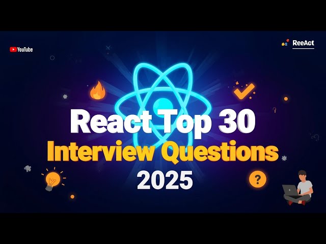 React Interview Questions 2025 ⚡ Props, State & Hooks Explained | Crack Frontend Interviews #React