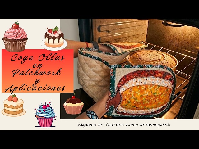 How to Make a Double Pot Holder with Pumpkin Appliqué in Patchwork and Quilting