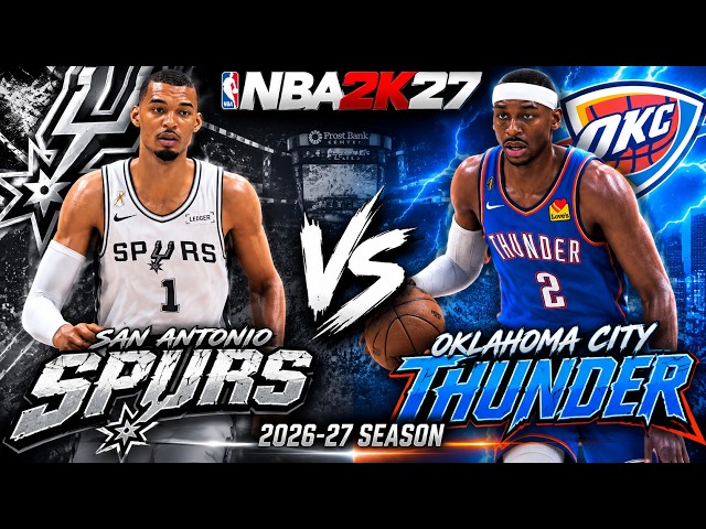 NBA 2K27 Spurs vs Thunder | Opening Night | CPU vs CPU | realistic sliders