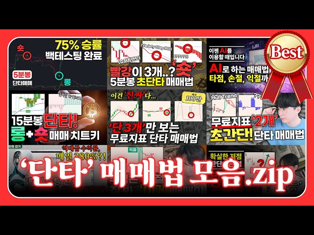 수익 검증완료, 비트코인 단타매매기법 모음집 대방출