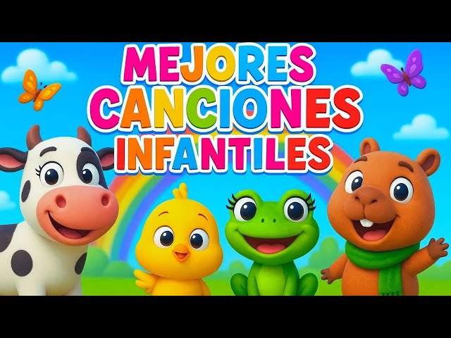 🎵👶 MEJORES CANCIONES INFANTILES para Kinder | Música Divertida y Educativa 🎶🌈