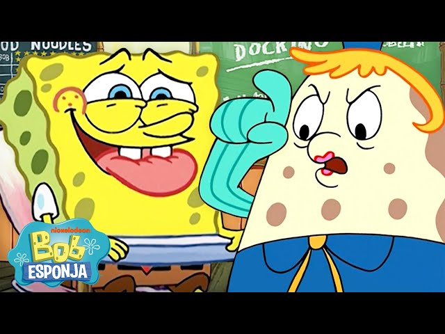 Bob Esponja | ¡2 horas de los momentos más traviesos de Bob Esponja! 😈 | Bob Esponja en Español