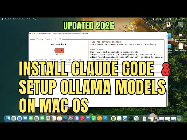 How to Install Claude Code on Mac/MacOS (2026) | Complete Setup with Ollama AI Models