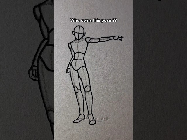 Who owns this pose ?? ✨️ pt.2 #drawing #tutorial #pose #anime #art #shorts #fyp