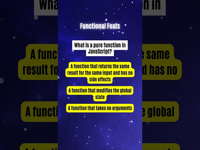 Functional Feats: Achieving Coding Excellence through JavaScript Functional Programming!