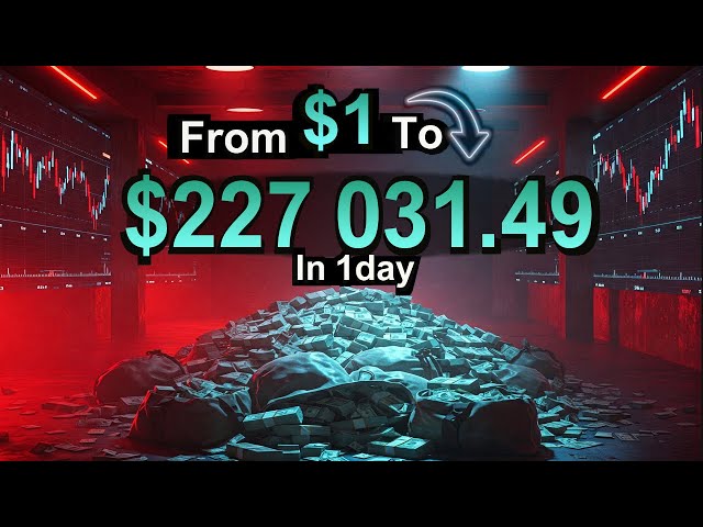 How I turned $1 to $227,031.49K in one day 🔥 [ LIVE ] start to finish -  Custom Binary BOT results