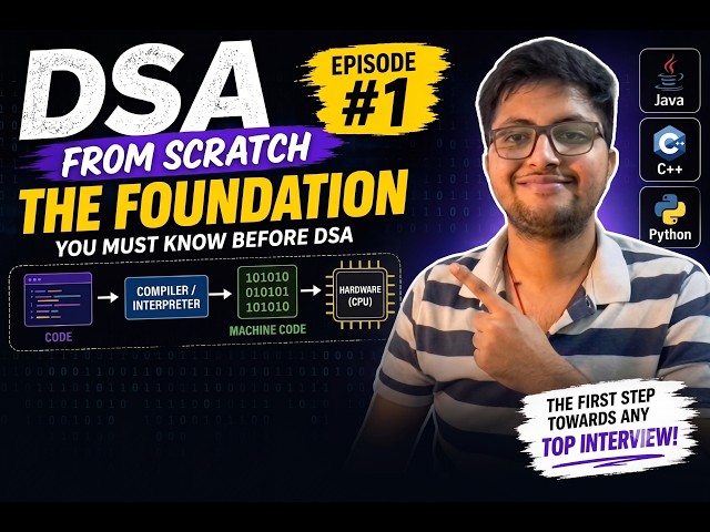 DSA From Scratch #1 | Programming Languages, OOP, Stack vs Heap Explained