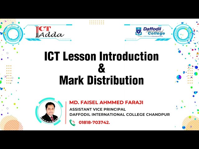 ICT Mark Distribution | ICT Lesson Introduction | অধ্যায় পরিচিতি | ICT Adda