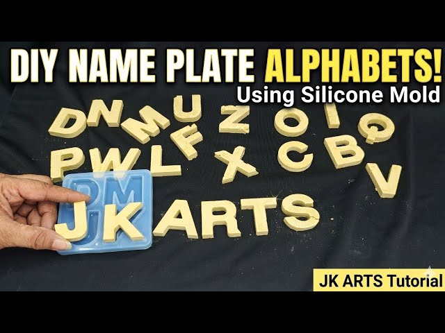 How I Make Alphabet Letters for Customized Name Plates | JK Arts