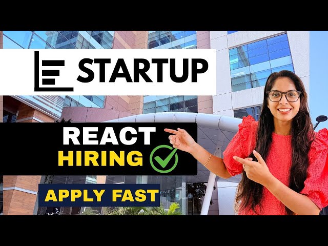 Frontend Developer (React.js) Job 🔥 | Fresher & Experienced | IT Company Hiring