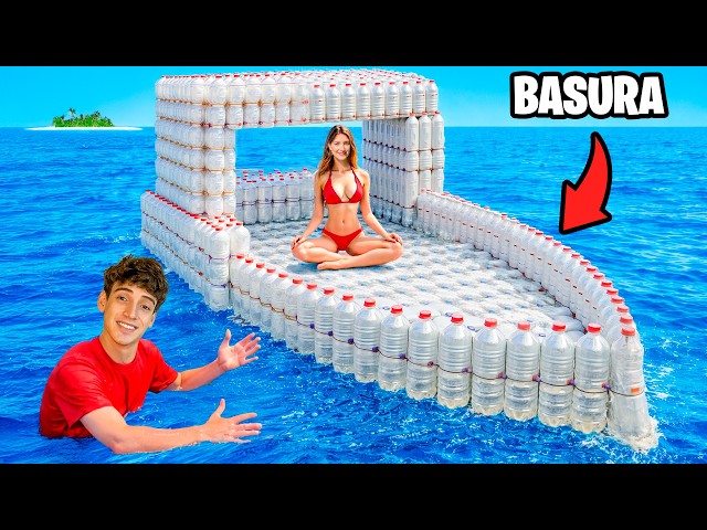 🔥Creo Lancha Gigante con 1500 Botellas y Naufragué🔥