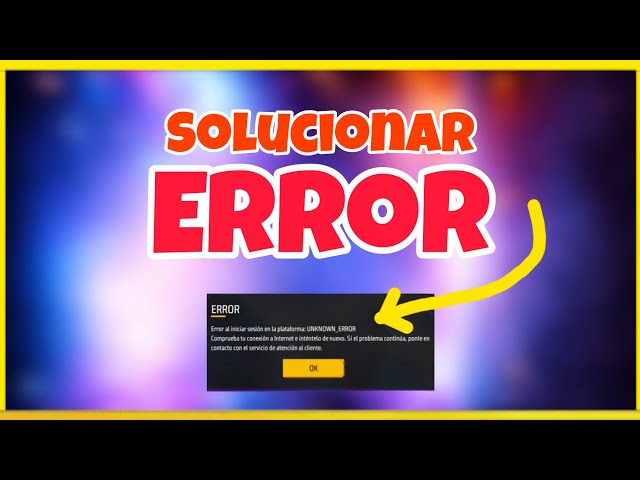Error logging into the platform [Solution] #freefire