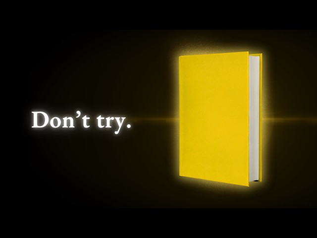 Why you should stop trying to write a good book