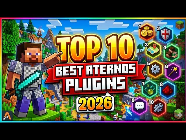 TOP 10 BEST ATERNOS PLUGINS OF 2026  @RoiPlayZ