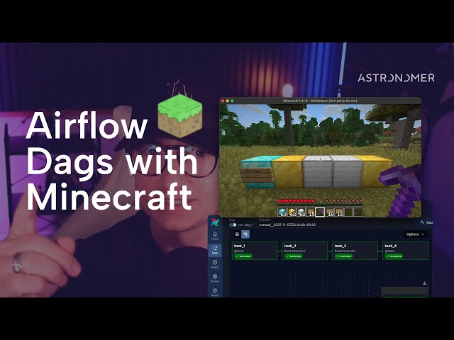 Create Airflow Dags with Minecraft