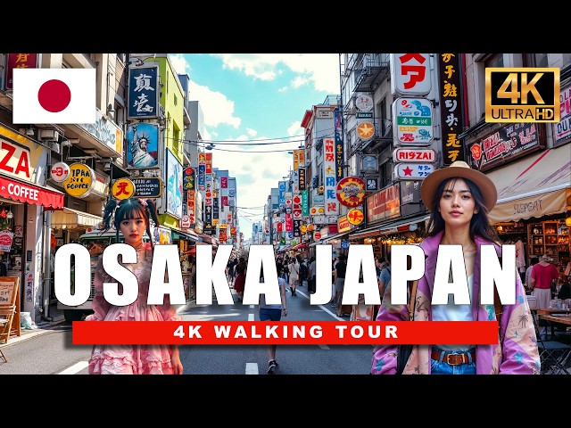 🇯🇵 OSAKA, JAPAN 4K WALKING TOUR - Dotonbori & Amerikamura Shopping Distrct | 4K HDR - 60 fps