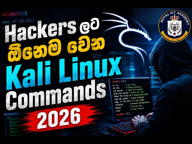 Kali Linux Basic Commands for Beginners | Sinhala Guide 2026