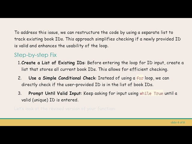 How to Fix a Stuck while True Loop