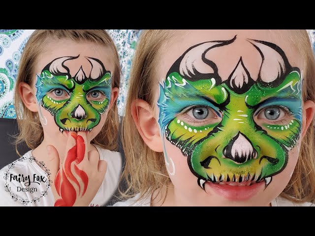 One Stroke DRAGON - Face Paint Tutorial