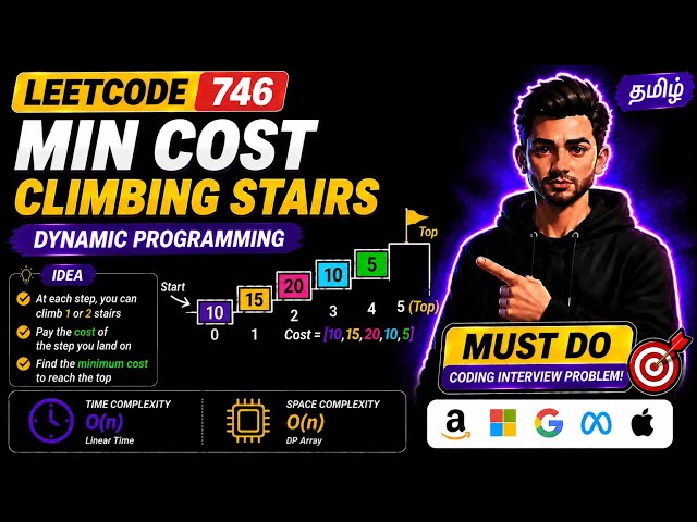 746. Min Cost Climbing Stairs 🚀 Dynamic Programming Explained