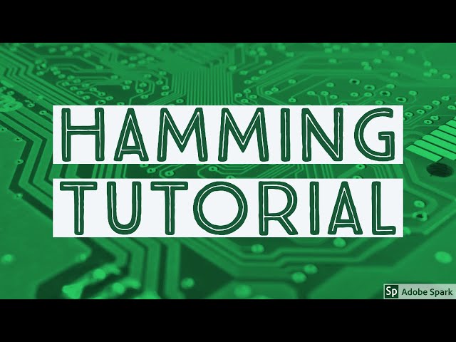 Detección y corrección de errores - Hamming [Tutorial]