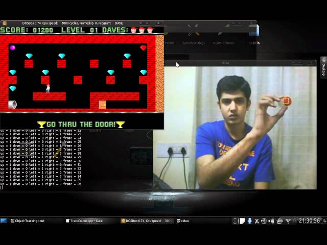 Game control by object tracking using opencv