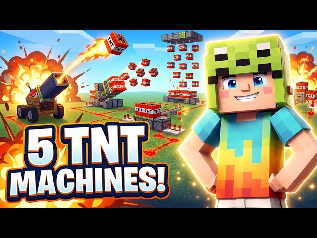 I Tried 5 EASY CRAZY TNT Builds! 💥