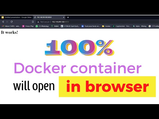 docker container access from browser in windows 10 ,  if you are not able to access try this