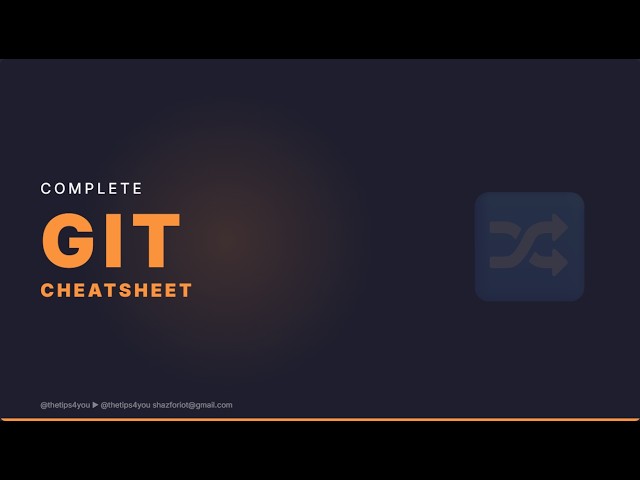 15 Git Commands You'll Use Every Day — Cheatsheet