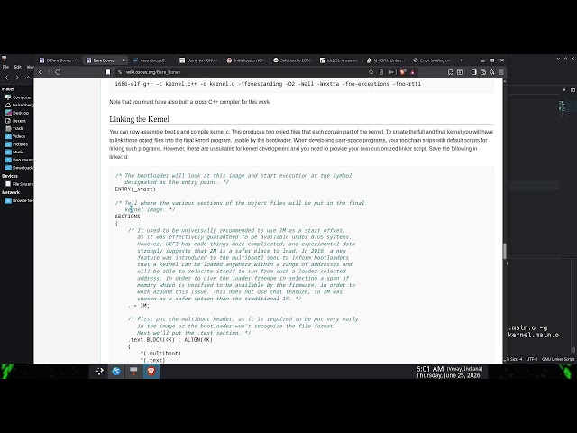 Making a kernel | D lang programming