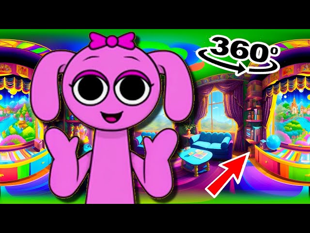 Find Pinki Incredibox Sprunki  in 360° VR  Animation