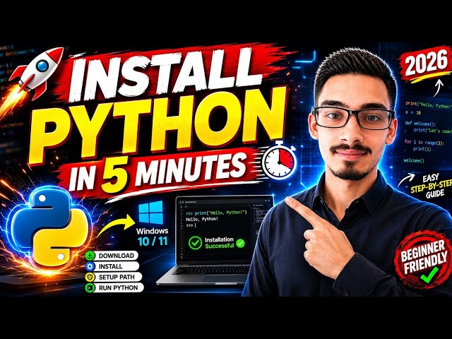 How to Install Python on Windows 10/11 (2026) | Complete Beginner Guide