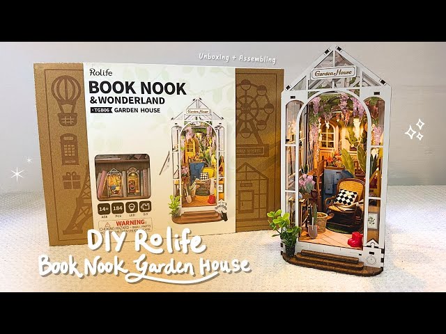 Assembling Rolife Book Nook Garden House - DIY with me/ Miniature Dollhouse/ ASMR ✨💕