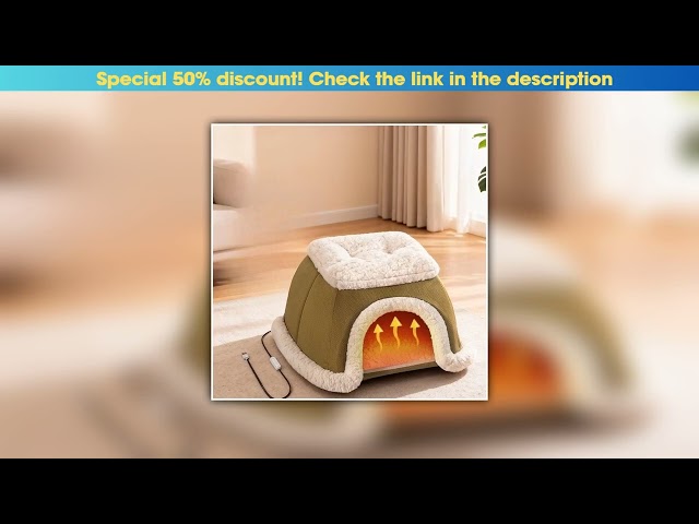 Flash Sale Winter Heated Pet House - Closed Stove Design, Warm Nest for Puppies & Kittens••••••••••