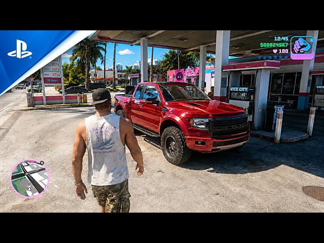 GTA 6 Open World Gameplay - Exploring Vice City | Extended Look Preview 4k Concept Graphics Fan Made