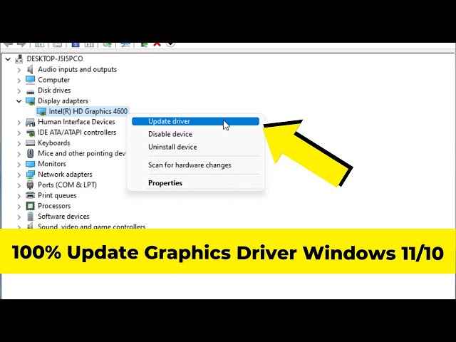 How To Update Graphics Driver Windows 11/10 (Intel AMD Nvidia)