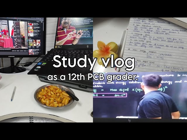 Study vlog as a 12th PCB Grader // Did i fail in physics? 😭 A small study session ☕  #study