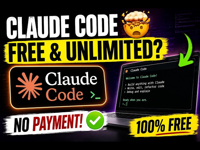 Claude Code FREE & UNLIMITED? 🤯 How to Use Claude Code Without Paying
