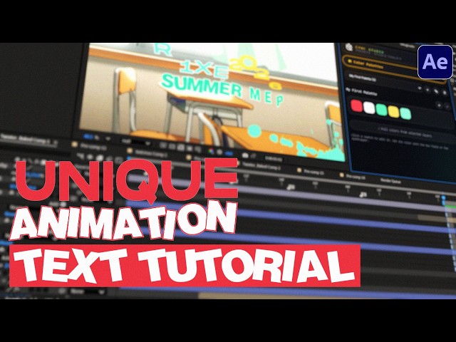 UNIQUE TEXT ANIMATION TUTORIAL / After Effects AMV Tutorial (Any skill level)