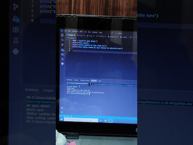 🔥 Python Coding for Beginners 🐍 | Easy Python Code