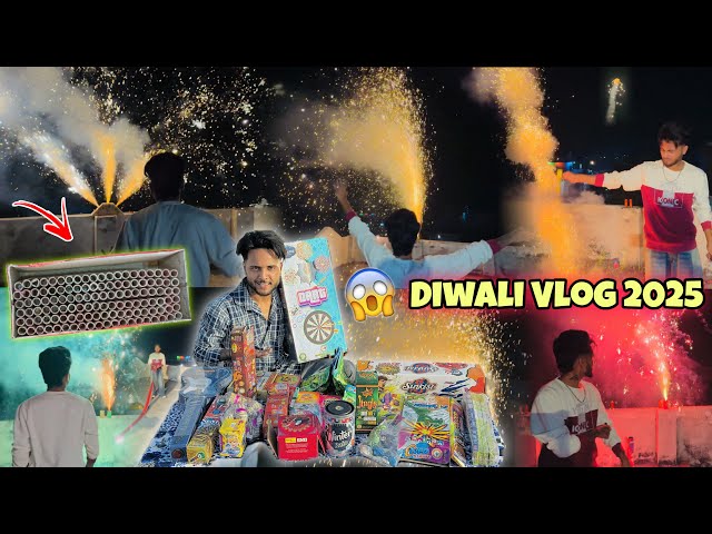 DIWALI VLOG 2025😱 || Celebration W/ Friends * Too Much Fun * Biggest SkyShots, Peacock Anaar🦚 