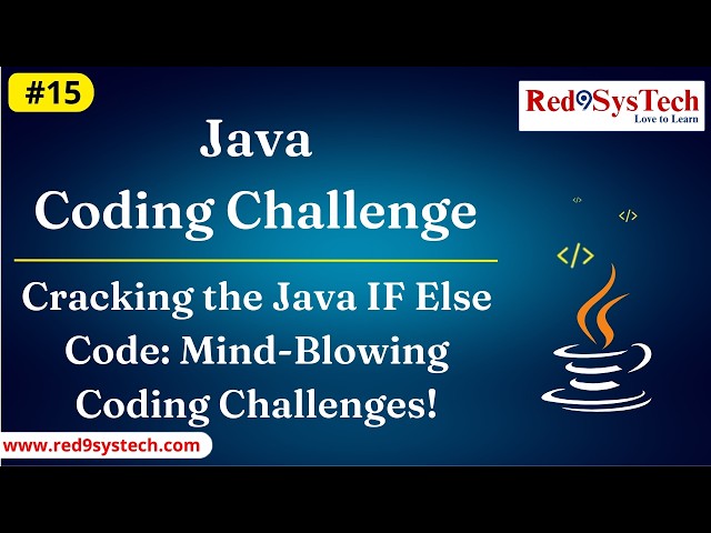 Java If Else Coding Interview Question | HackerRank Java Tutorial | DSA Concept Java | Red9SysTech