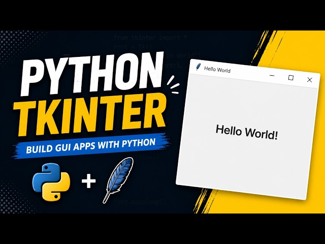 Python Tkinter Crash Course #1 - Create Your First Window