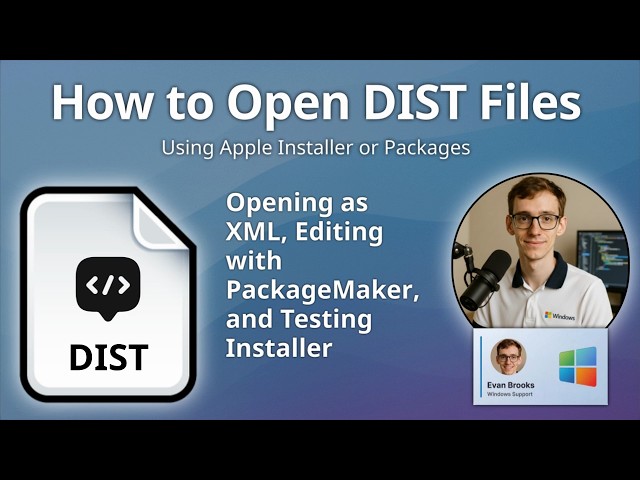 How to Open DIST Files (Mac OS X Distribution Script)