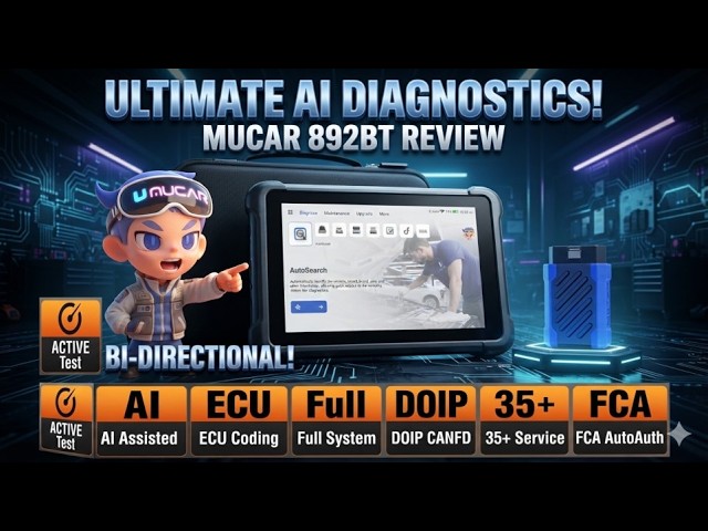 MUCAR 892BT AI OBD2 Scanner – Bi-Directional Worth It?
