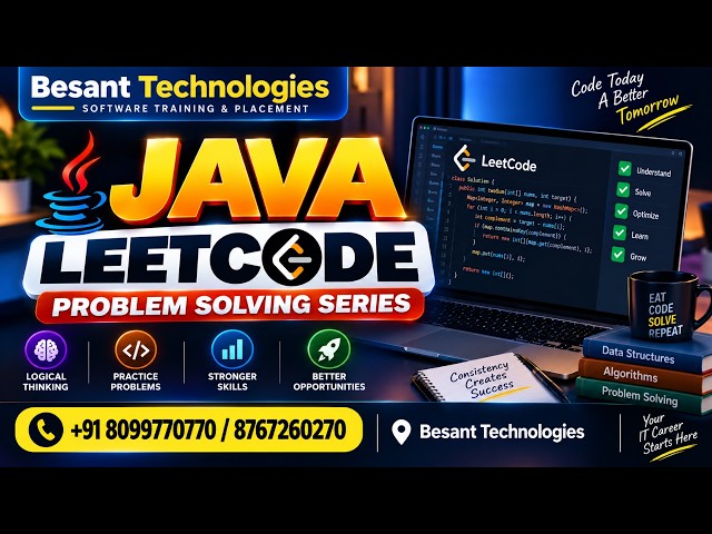 Java LeetCode Problems | Java course in Chennai & Bangalore | Besant Technologies