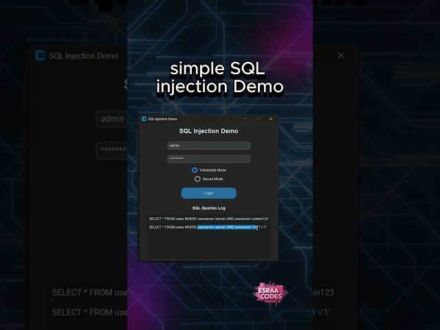 Live SQL Injection Attack & Fix | Python Login Demo