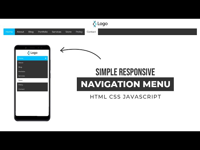 How to Make a Responsive Navbar using HTML CSS and JavaScript
